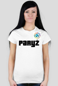 Koszulka damska - Francją, Paryż