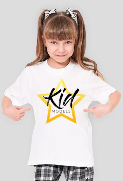 Koszulka Kidmodels Biała Dziecięca ONA