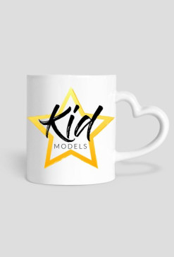 Kubek z uchwytem serca Kidmodels