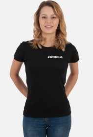 T-SHIRT CZARNY ZONKED.