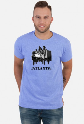 Atlanta - koszulka męska biała & kolor