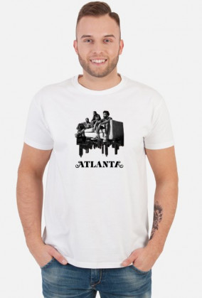 Atlanta - koszulka męska biała & kolor