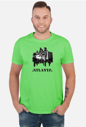 Atlanta - koszulka męska biała & kolor
