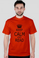 Koszulka dla fana czytania KEEP CALM AND READ