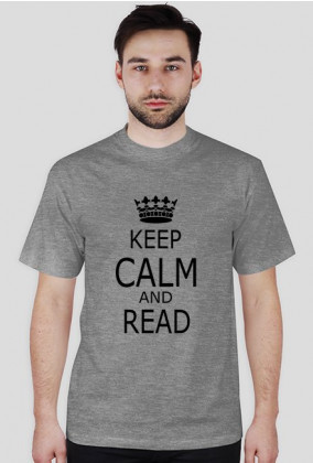 Koszulka dla fana czytania KEEP CALM AND READ