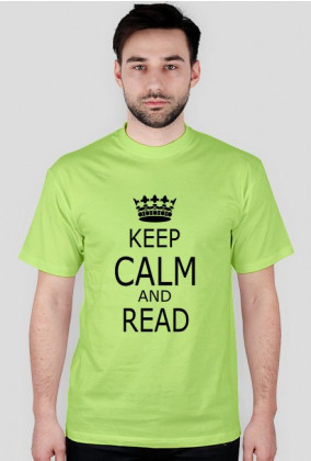 Koszulka dla fana czytania KEEP CALM AND READ