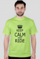Koszulka dla fana motoryzacji KEEP CALM AND RIDE