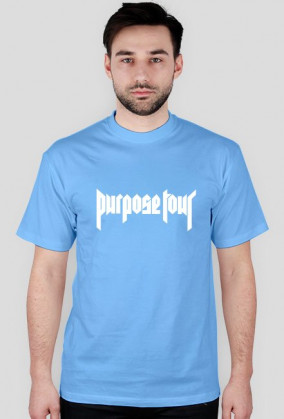 Koszulka męska - Purpose Tour (biały napis)