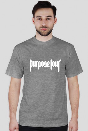 Koszulka męska - Purpose Tour (biały napis)