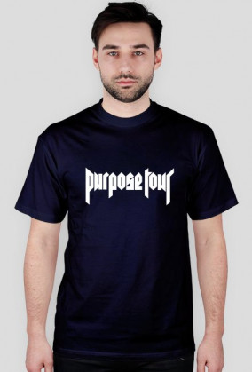 Koszulka męska - Purpose Tour (biały napis)