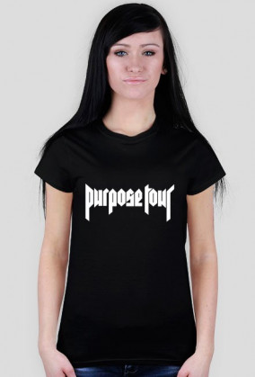 Koszulka damska - Purpose Tour (biały napis)