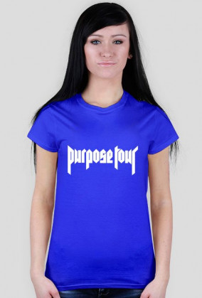 Koszulka damska - Purpose Tour (biały napis)