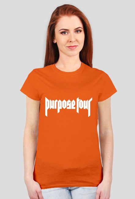Koszulka damska - Purpose Tour (biały napis)