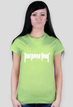 Koszulka damska - Purpose Tour (biały napis)
