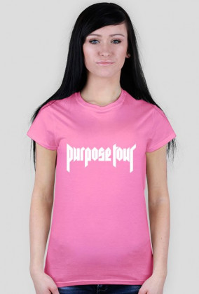 Koszulka damska - Purpose Tour (biały napis)