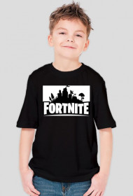 Fortnite Logo Koszulka Dziecięca Czarna