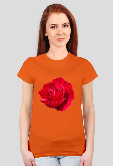 Rose t-shirt woman