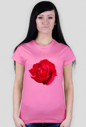 Rose t-shirt woman