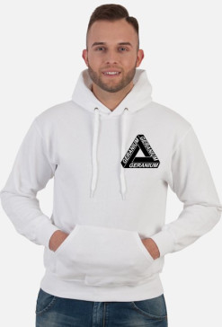GERANIUM GERANIUM GERANIUM HOODIE WHITE