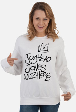 Jughead Jones Wuz Here - bluza biała damska