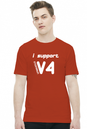 i support V4 - Intermarium (koszulka męska) jasna grafika