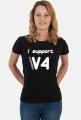 i support V4 - Intermarium (bluzka damska) jasna grafika