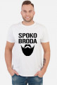 FUNPAL - SPOKO BRODA - koszulka męska czarny nadruk