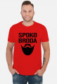 FUNPAL - SPOKO BRODA - koszulka męska czarny nadruk