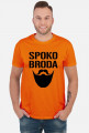 FUNPAL - SPOKO BRODA - koszulka męska czarny nadruk