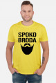 FUNPAL - SPOKO BRODA - koszulka męska czarny nadruk