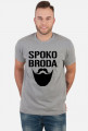 FUNPAL - SPOKO BRODA - koszulka męska czarny nadruk