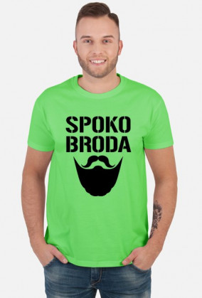 FUNPAL - SPOKO BRODA - koszulka męska czarny nadruk