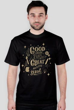WO. T-shirt - Great Artist Steal - Graphic Designer GOLD