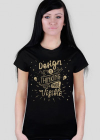 WO. T-Shirt - Thinking Made Visible - Graphic Designer GOLD