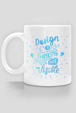 WO. Cup - Thinking made visible - Graphic Designer colo