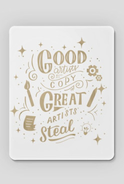 WO. Pad - Great Artists Steal - Graphic Designer GOLD