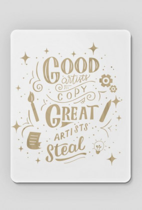 WO. Pad - Great Artists Steal - Graphic Designer GOLD