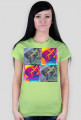 Banana cat collage female shirt