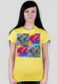 Banana cat collage female shirt