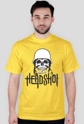Cs head shot counter strike - koszulka męska