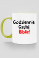 Kubek Codziennie Czytaj Biblię kolorowe ucho idealny na prezent