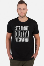 Straight Outta Westworld - koszulka męska
