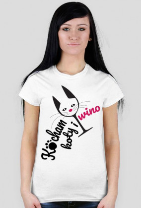 Kocham Psy i Wino - koszulka