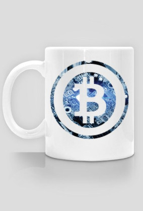 Kubek z btc - niebieski