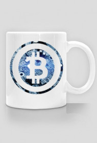 Kubek z btc - niebieski
