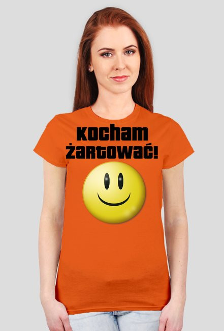 Koszulka "Kocham żartować" DAMSKA