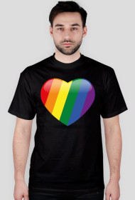 Koszulka z tęczowym sercem