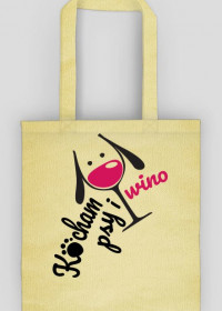 Kocham Psy i Wino - Eko torba