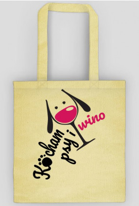 Kocham Psy i Wino - Eko torba