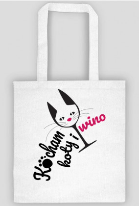 Kocham Koty i Wino - Eko torba